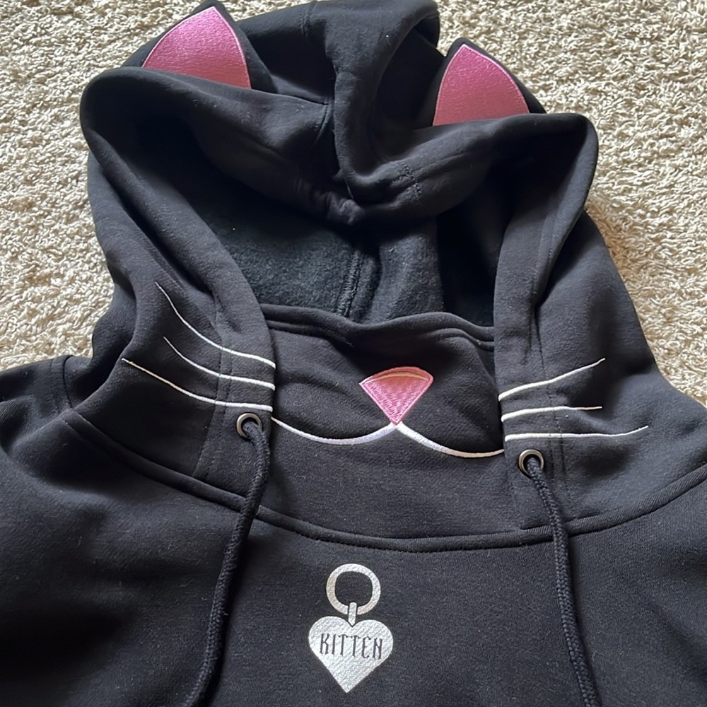 Dollskill trickz n treatz kitten hoodie L